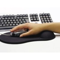 SANDBERG Gel Mousepad with Wrist Rest - Nero - Monocromatico - Gel - Riposo del polso