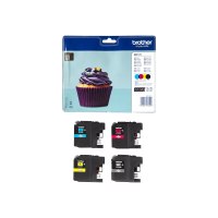 Brother LC123 - 4er-Pack - Schwarz, Gelb, Cyan, Magenta