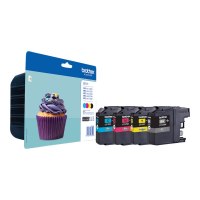 Brother LC123 - 4er-Pack - Schwarz, Gelb, Cyan, Magenta