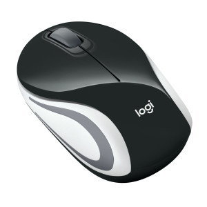 Logitech Wireless Mini Mouse M187 - Ambidextrous - Optical - RF Wireless - 1000 DPI - Black