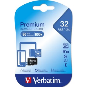 Verbatim Premium Memory Card 32GB MicroSDHC Class 10