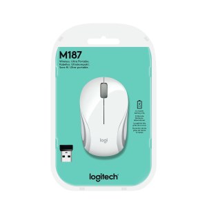 Logitech M187 - Maus - optisch - kabellos - 2.4 GHz - kabelloser Empfänger (USB)