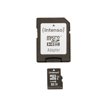 Intenso Premium - Flash memory card (microSDHC to SD adapter included)