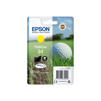 Epson Golf ball Singlepack Yellow 34 DURABrite Ultra Ink - Resa standard - Inchiostro a base di pigmento - 4,2 ml - 300 pagine - 1 pz