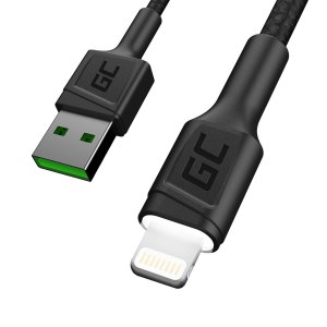 Green Cell KABGC05 - 1.2 m - Lightning - USB A - Male -...