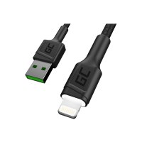 Green Cell KABGC05 - 1,2 m - Lightning - USB A - Maschio - Maschio - Nero