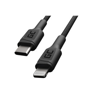 Green Cell Stream - Lightning-Kabel - 24 pin USB-C männlich zu Lightning männlich