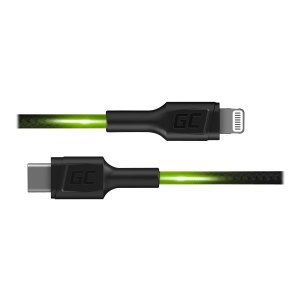 Green Cell Stream - Lightning-Kabel - 24 pin USB-C männlich zu Lightning männlich