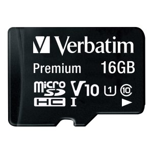 Verbatim Flash memory card (microSDHC to SD adapter included)