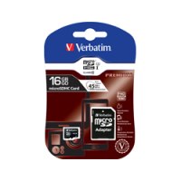 Verbatim Flash memory card (microSDHC to SD adapter included)