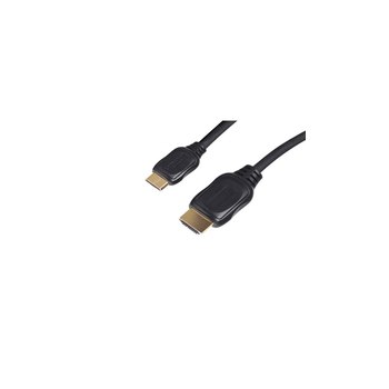 Wentronic S-Conn HDMI - Mini-HDMI 2m - 2 m - HDMI Typ A (Standard) - HDMI Type C (Mini) - 8,16 Gbit/s - Schwarz