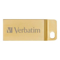 Verbatim Metal Executive - Memoria USB 3.0 da 64 GB - Oro - 64 GB - USB tipo A - 3.2 Gen 1 (3.1 Gen 1) - Senza coperchio - Oro