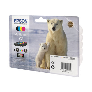 Epson 26 Multipack - 4er-Pack - Schwarz, Gelb, Cyan, Magenta