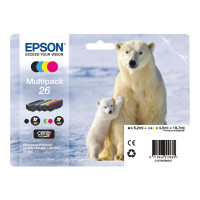 Epson 26 Multipack - 4-pack - black, yellow, cyan, magenta