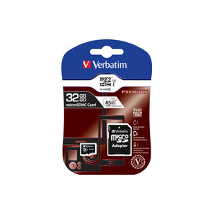 Verbatim Flash-Speicherkarte (microSDHC/SD-Adapter inbegriffen)