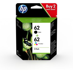 HP 62 2-pack Black/Tri-color Original Ink Cartridges -...