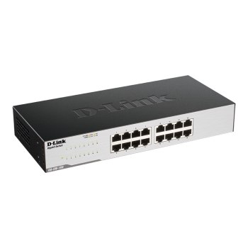 D-Link GO-SW-16G - Non gestito - L2 - Gigabit Ethernet (10/100/1000) - Full duplex - Montaggio rack - 1U