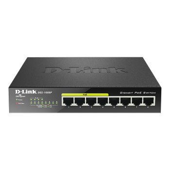 D-Link DGS-1008P/E - L2 - Full duplex - Supporto Power over Ethernet (PoE)