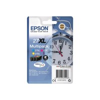 Epson Alarm clock Multipack Sveglia 3 colori Inchiostri DURABrite Ultra 27XL - Resa elevata (XL) - Inchiostro a base di pigmento - 10,4 ml - 1100 pagine - 3 pz - Confezione multipla