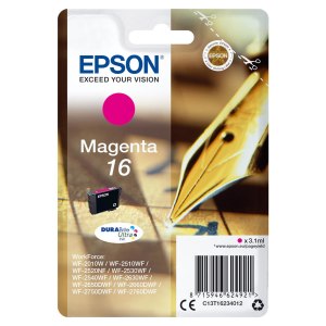 Epson Pen and crossword Singlepack Magenta 16 DURABrite Ultra Ink - Standard Yield - Pigment-based ink - 3.1 ml - 165 pages - 1 pc(s)