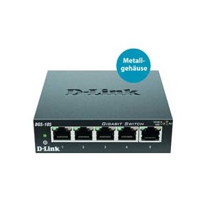 D-Link DGS 105 - Switch - 5 x 10/100/1000 - Desktop