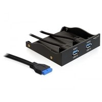 Delock USB 3.0 Front Panel 2-Port - Anschlüsse am vorderen Bedienfeld des Speicherschachts