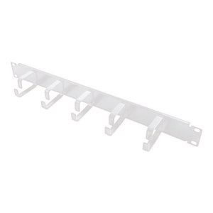 LogiLink - Cable management bar - Light gray, RAL 7035 -...