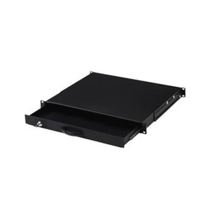 DIGITUS 19" Lockable Keyboard shelf - Nero - 1U - 3,5 kg - 485 x 400 x 45 mm