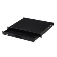 DIGITUS 19" Lockable Keyboard shelf - Nero - 1U - 3,5 kg - 485 x 400 x 45 mm