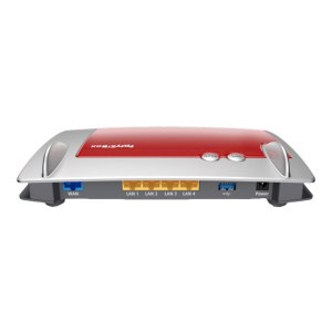 AVM FRITZ!Box 4040 - Wi-Fi 5 (802.11ac) - Dual-band (2.4 GHz / 5 GHz) - Ethernet LAN - Red - Silver - Tabletop router