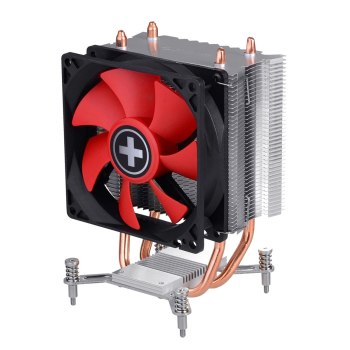 Xilence I402 Processor Cooler 9,2 cm Nero, Rosso, Argento