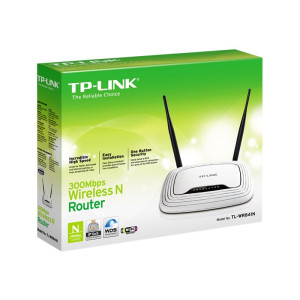 TP-LINK Router 300Mbps Wireless N - Wi-Fi 4 (802.11n) - Banda singola (2.4 GHz) - Collegamento ethernet LAN - Nero - Bianco - Router da tavolo