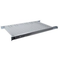 DIGITUS Shelf with Variable Rails for Fixed Mounting in 483 mm (19") Cabinets