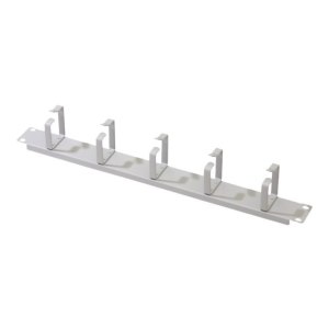 DIGITUS cable management panel with cable routing clamps for 483 mm (19") cabinets, 1U