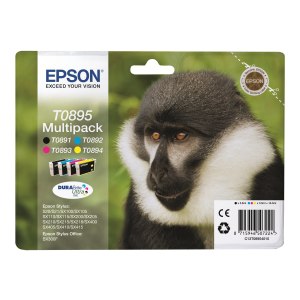 Epson T0895 Multipack - 4er-Pack - Schwarz, Gelb, Cyan, Magenta