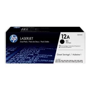 HP 12A 2-pack Black Original LaserJet Toner Cartridges...