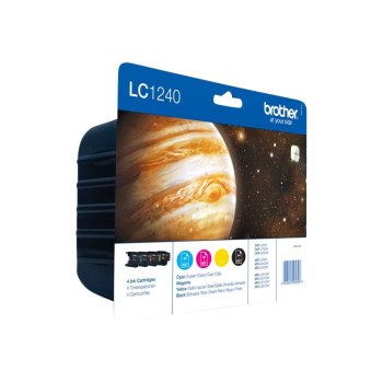 Brother LC1240 Value-Pack - Schwarz, Gelb, Cyan, Magenta