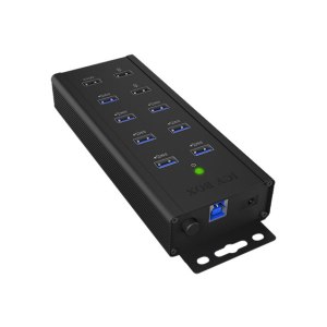 ICY BOX IB-HUB1703-QC3 7 Port USB 3.0 Hub mit 3 Ladeanschlüssen 1x QC 3.0