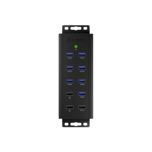 ICY BOX IB-HUB1703-QC3 7 Port USB 3.0 Hub mit 3 Ladeanschlüssen 1x QC 3.0