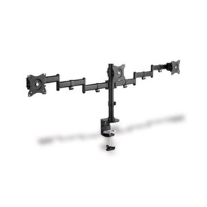 DIGITUS Universal Triple Monitor Stand with clamp mount