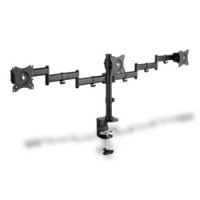 DIGITUS Universal Triple Monitor Stand with clamp mount
