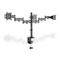 DIGITUS Universal Triple Monitor Stand with clamp mount