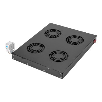 DIGITUS Cooling Unit for 19" Installation - Pannello vuoto ventilato - Nero - 4 ventola(e) - 1,8 m - Aperto - AC