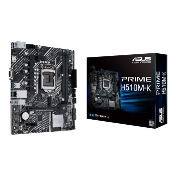 ASUS PRIME H510M-K - Motherboard - micro ATX - LGA1200-Sockel - H510 Chipsatz - USB 3.2 Gen 1 - Gigabit LAN - Onboard-Grafik (CPU erforderlich)