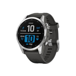 Garmin fenix 7S - 42 mm - silber - Sportuhr mit Band -...