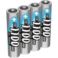 Ansmann Micro - Batteria 4 x AAA - NiMH - (ricaricabile)