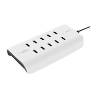 Belkin ROCKSTAR - Ladestation - 120 Watt - 10 Ausgabeanschlussstellen (10 x 4-poliger USB Typ A)