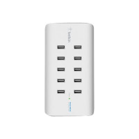 Belkin ROCKSTAR - Ladestation - 120 Watt - 10 Ausgabeanschlussstellen (10 x 4-poliger USB Typ A)