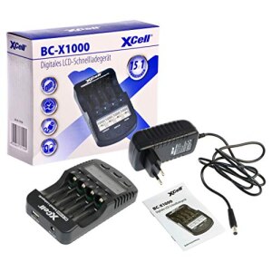 XCell BC-X1000 Fast Charger for AAA AA Batteries with LCD...