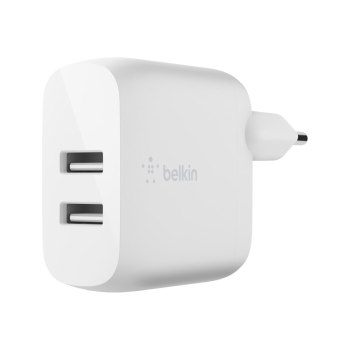 Belkin BoostCharge - Netzteil - 24 Watt - 2 Ausgabeanschlussstellen (USB)